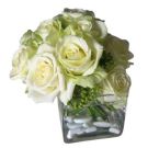 Centre de Table Roses Blanches (diam 50cm)